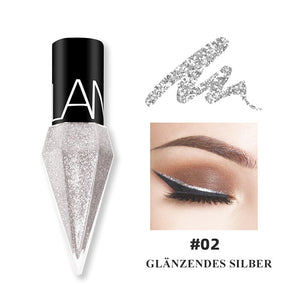 Glanzende vloeibare diamanten eyeliner