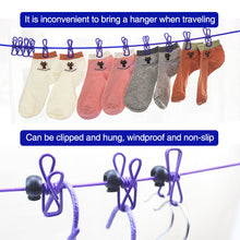 Afbeelding in Gallery-weergave laden, Portable Elastic Travel Clothes Rack
