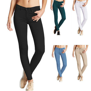 Skinny denim damesbroek