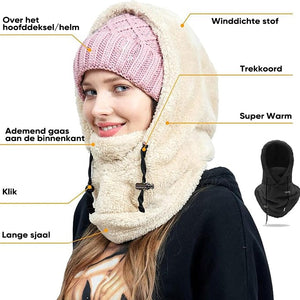 Sherpa capuchon met skimasker