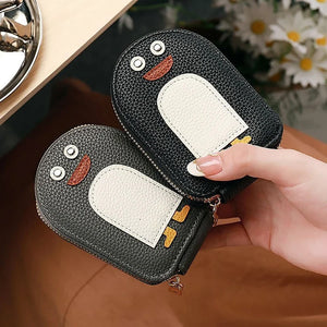 🐧Schattige Pinguïns PU Credit Card Munten Portemonnee