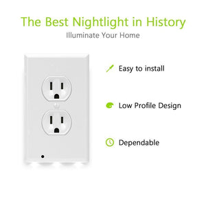 Outlet Wall Plate With Night Lights