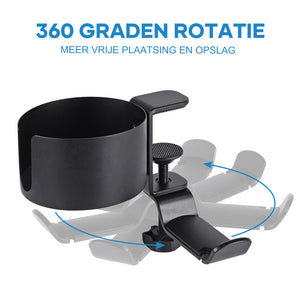 360 graden draaibare bekerhouder