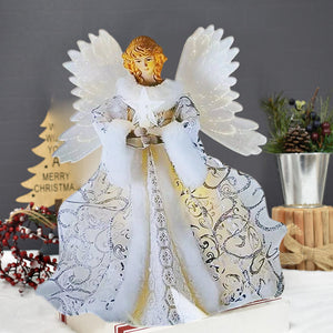 🎄👼🏽Kerstengel Acryl platte decoratie