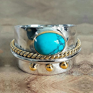 Turkoois Breedband Ring