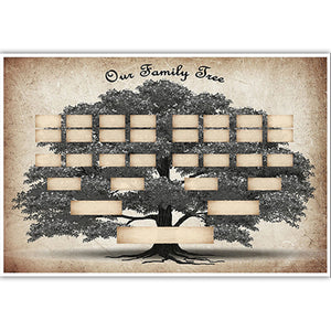 Stamboom genealogie diagram