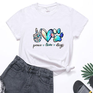 Peace, Love & Dogs T-shirt