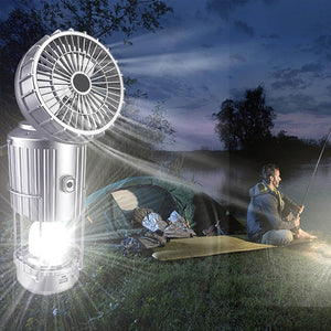 🎐6-in-1 draagbare zonne-LED-campinglantaarn